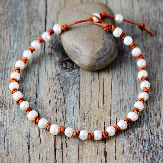 MantraChakra Freshwater Pearl Short Choker Necklace