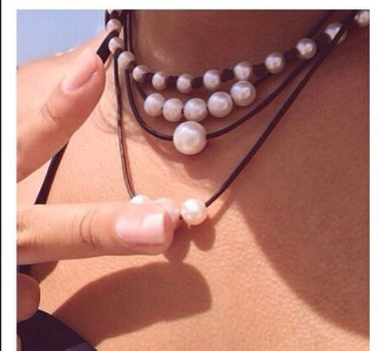 MantraChakra Freshwater Pearl Short Choker Necklace