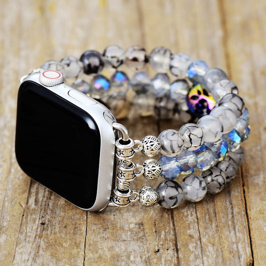 MantraChakra Labradorite and Tree Charm Apple Watch Bracelet