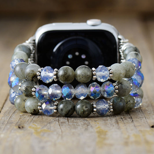 MantraChakra Agate and Tree Charm Apple Watch Bracelet