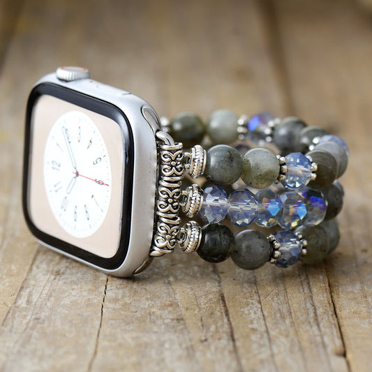 MantraChakra Agate and Tree Charm Apple Watch Bracelet