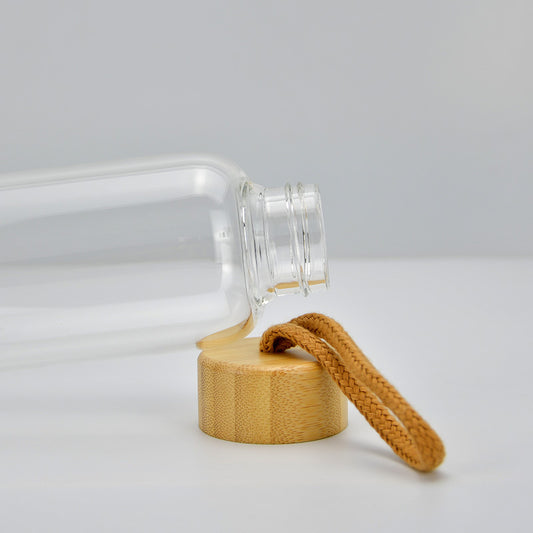 Crystal Infused Bamboo Water Bottle with Tigers Eye - Stay Hydrated π§