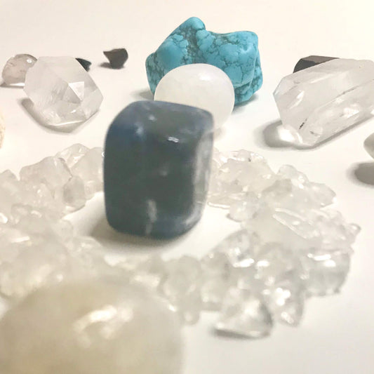 Crystal Grid Image for the Throat Chakra