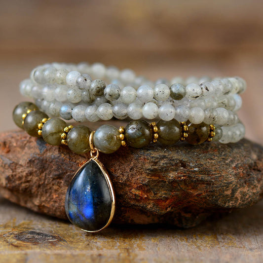 Handmade Labradorite Pendant Necklace/Bracelet
