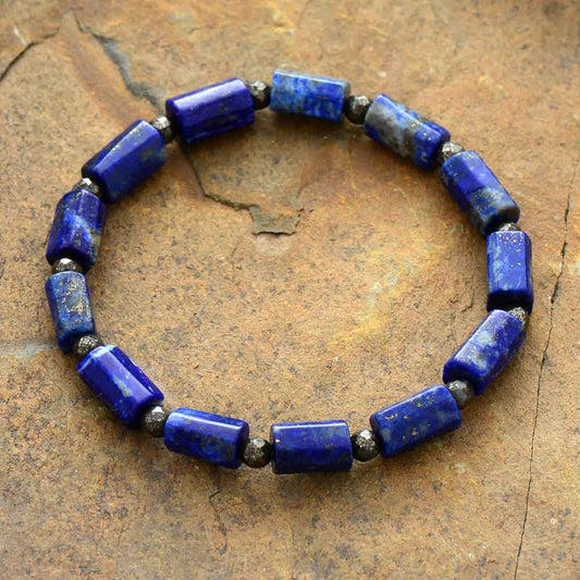 Handmade Lapis Lazuli Mala Bracelet