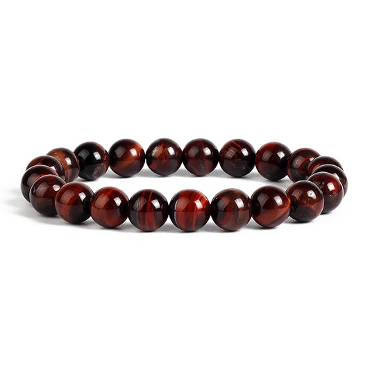 Lighting Red Tiger Eye Natural Stone Energy Bracelet