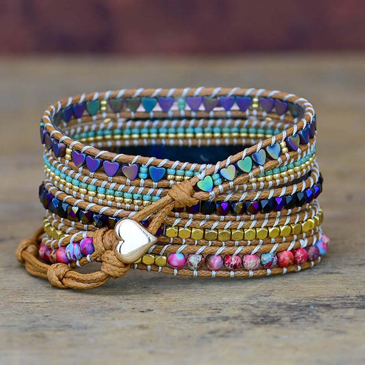 Handmade Hematite, Jasper and Alloy Beads Apple Watch Bracelet