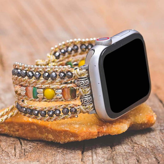 Handmade Hemitates and Emperor Stones Apple Watch Bracelet