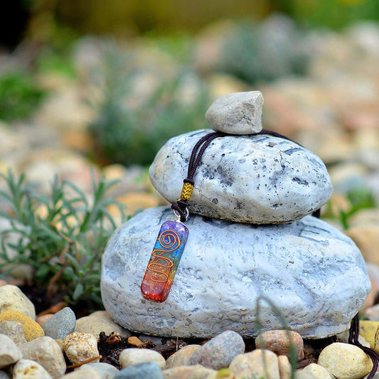 7 Chakra Orgone Energy Pendulum Necklace