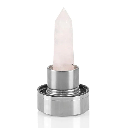 Crystal Infused Water Bottle with Rose Quartz - Stay Hydrated π§
