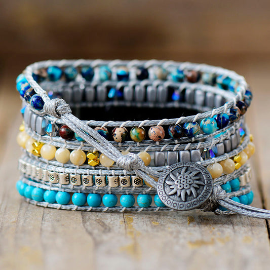 Handmade Turquoise and Jasper Apple Watch Bracelet