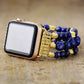 Handmade Lapis Lazuli Beaded Apple Watch Bracelet