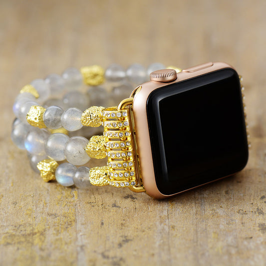 Handmade Labradorite Beaded Apple Watch Bracelet