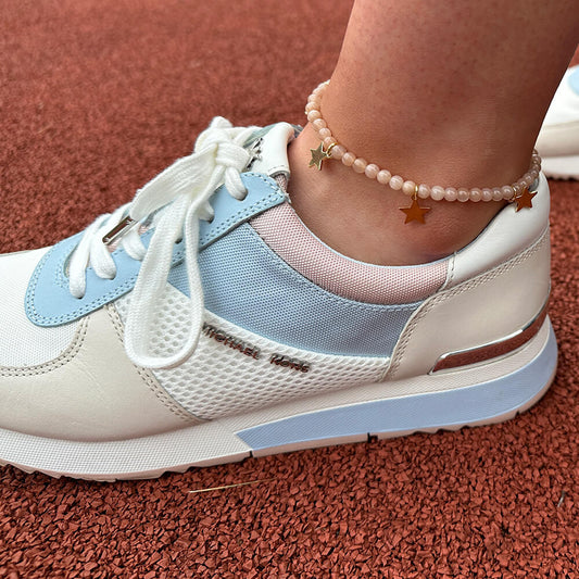 MantraChakra Sunstone & Heart Charm Anklet