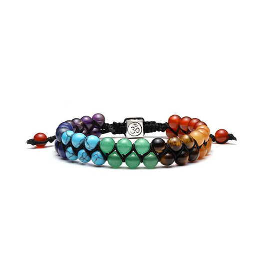 Double Layered Chakra Bracelet