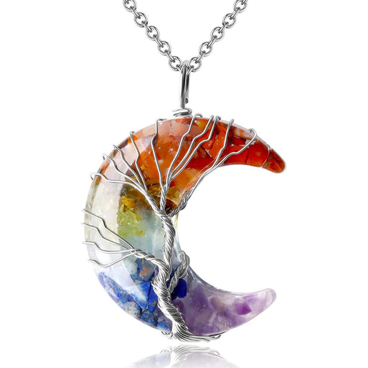 Moon Of Life Necklace - Rainbow