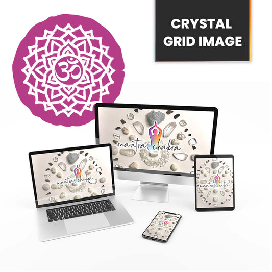 Crystal Grid Image for the Crown Chakra