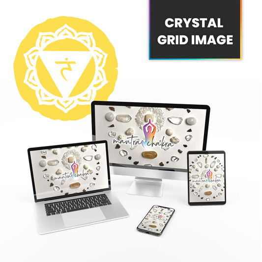 Crystal Grid Image for the Solar Plexus Chakra