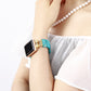 Handmade Elastic Blue Imperial Jasper Apple Watch Bracelet