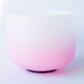 MantraChakra 8 Inch Pink Gradient Crystal Singing Bowl from 99.99% Pure Quartz Crystal