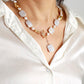 MantraChakra Ivory Freshwater Pearl Choker Charm Necklace