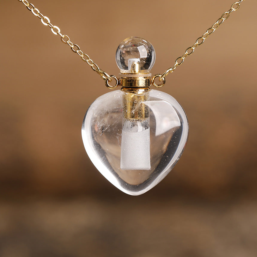 Crystal Perfume Bottle Necklaces