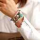 Handmade Agate and Onyx Heart Pendant Bracelet / Necklace