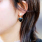 Handmade Black Onyx Heart Shaped Stud Earrings