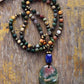 Handmade Jasper, Agate and Lapis Lazuli Pendant Necklace