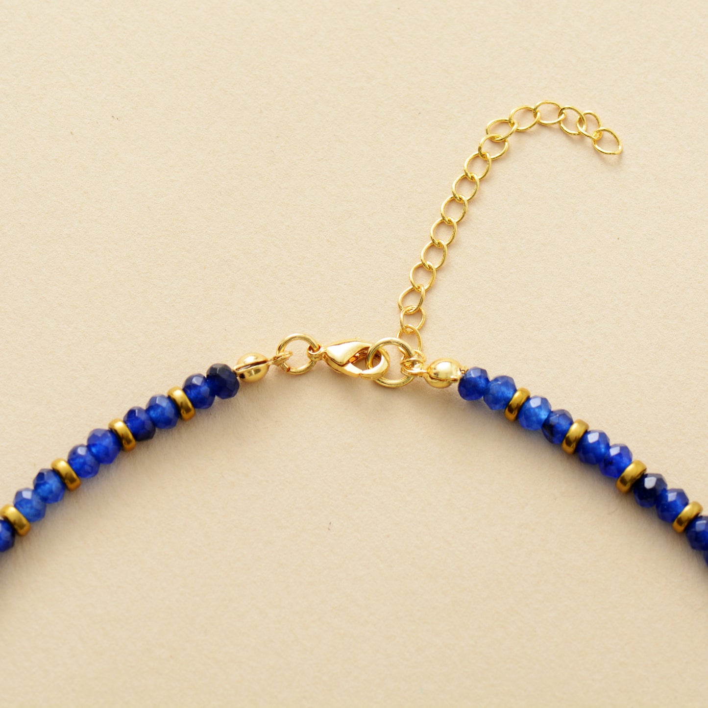 Handmade Lapis Lazuli Charm Choker Necklace