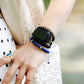 Handmade Lapsi Lazuli Eye Disc Cord Adjustable Bracelet