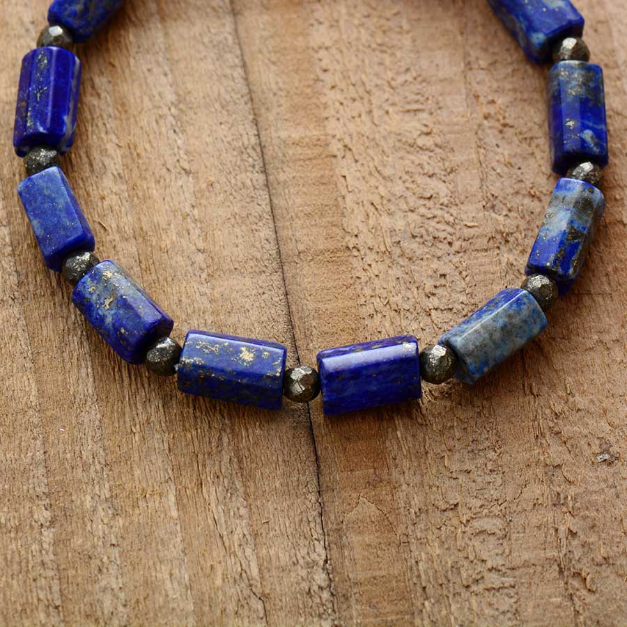 Handmade Lapis Lazuli Mala Bracelet