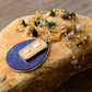 Handmade Lapis Lazuli Teardrop and Agate Pendant Necklace