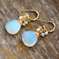 Handmade Opal Teardrop Dangle Earrings