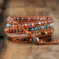 Handmade Tigers Eye & Jasper Wrap Bracelet