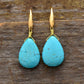 Handmade Turquoise Teardrop Classic Earrings