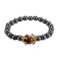 Luxury Antique Crown with Hematite and Tiger's Eye Bracelet