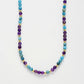 MantraChakra Amethyst and Apatite Beaded Necklace