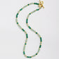 MantraChakra Aventurine and Green Agate Beaded Necklace