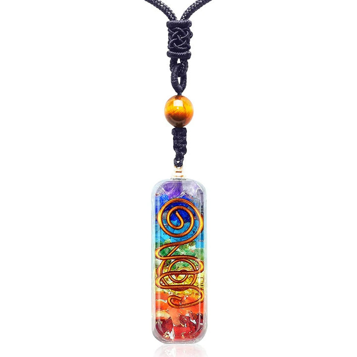 7 Chakra Orgone Energy Pendulum Necklace