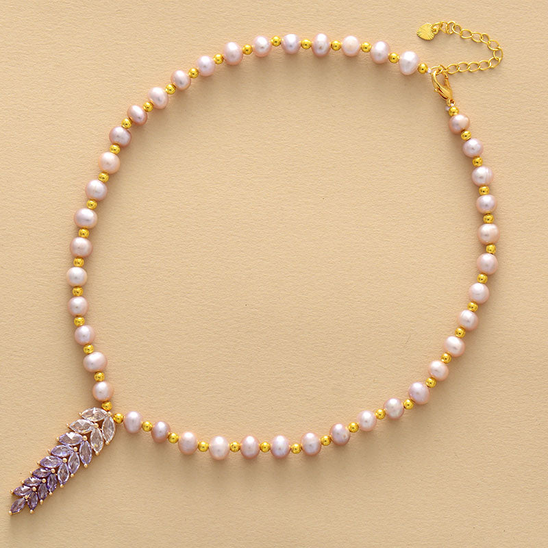 MantraChakra Freshwater Pearl Choker Necklace