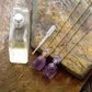 Natural Rose Quartz Stone Perfume Bottle Necklace