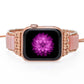 Handmade Pink Opal Apple Watch Bracelet with Wax Rope