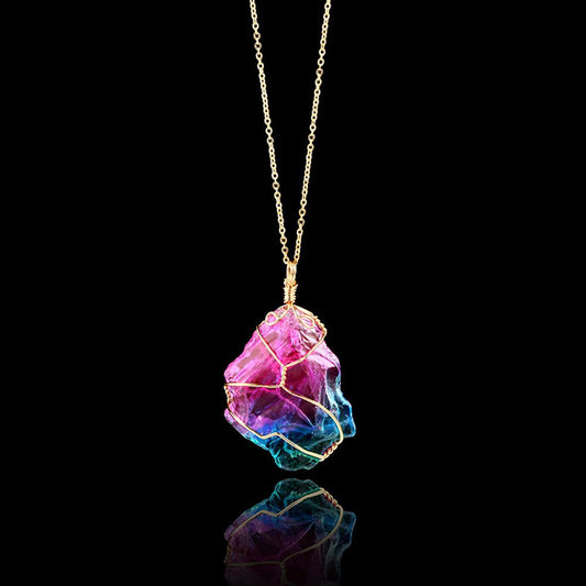Handmade Rainbow Quartz Necklace