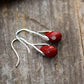 Handmade Red Jasper Classic Drop Earrings - Natural Crystals