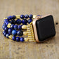 Handmade Lapis Lazuli Beaded Apple Watch Bracelet
