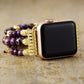 Handmade Purple Imperial Jasper Beaded Apple Watch Bracelet