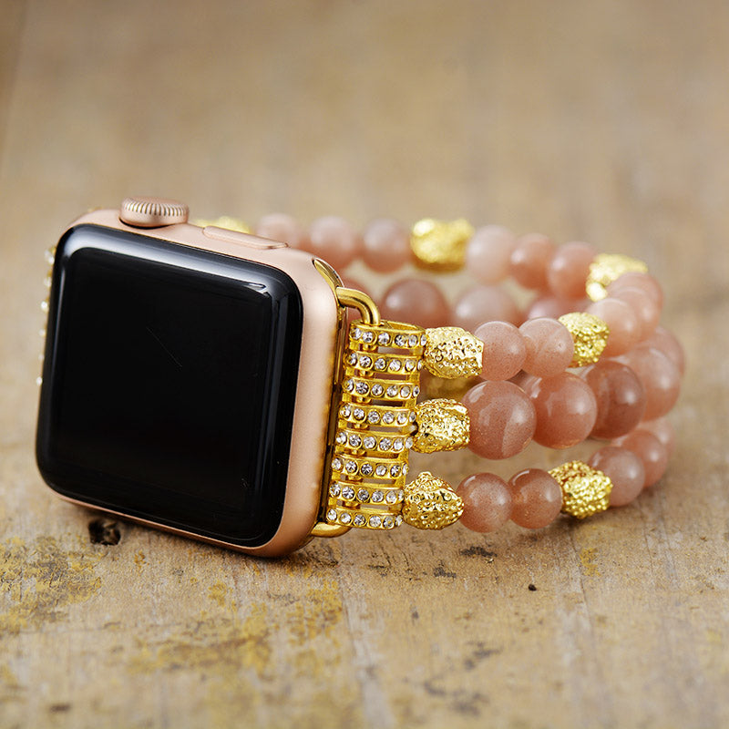 Sunstone Beaded Bracelets and Sunstone Beaded Apple Watch
