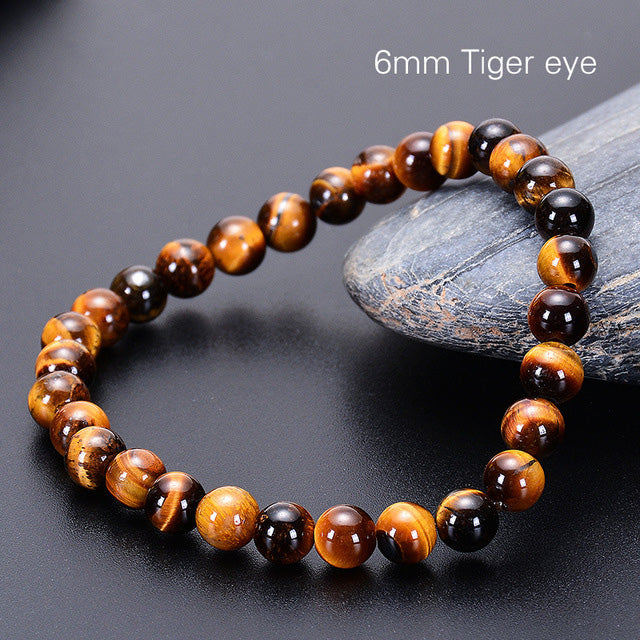 Tiger Eye Natural Stone Beads Bracelet