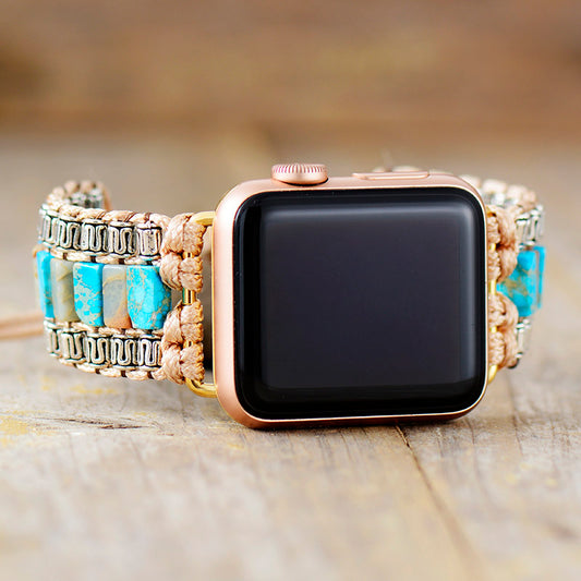 Handmade Turquoise Stone Apple Watch Straps 38-45MM